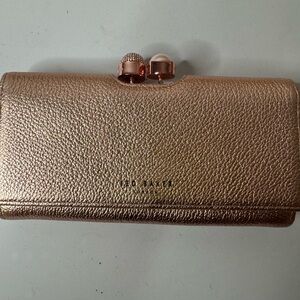 Ted Baker - Pamelia Bobble Matinee Leather Wallet - Rose Gold